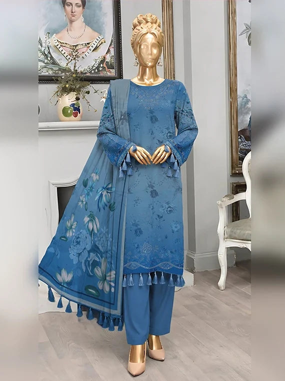 Diamond by ABC Embroidered Bana Dora Unstitched Collection'26 (D-03)