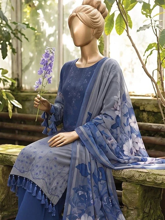 Diamond by ABC Embroidered Bana Dora Unstitched Collection'26 (D-05)