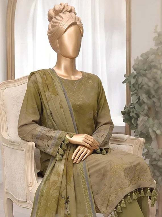 Diamond by ABC Embroidered Bana Dora Unstitched Collection'26 (D-07)
