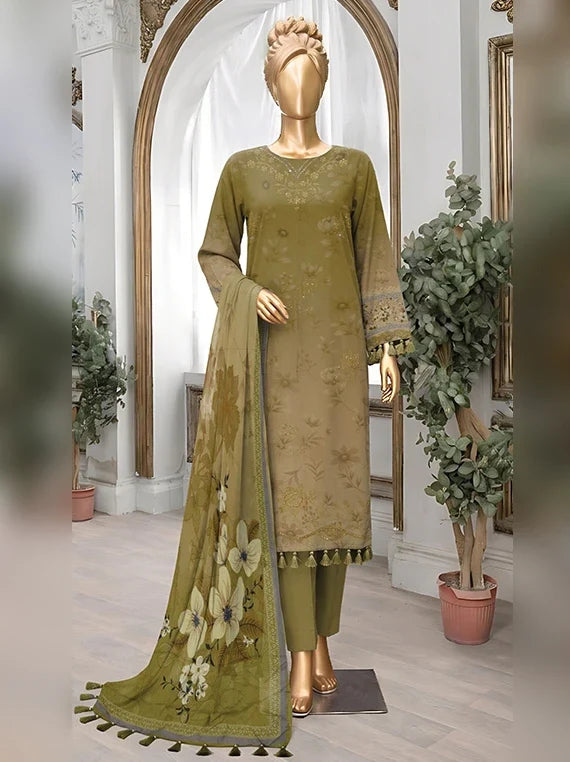 Diamond by ABC Embroidered Bana Dora Unstitched Collection'26 (D-07)