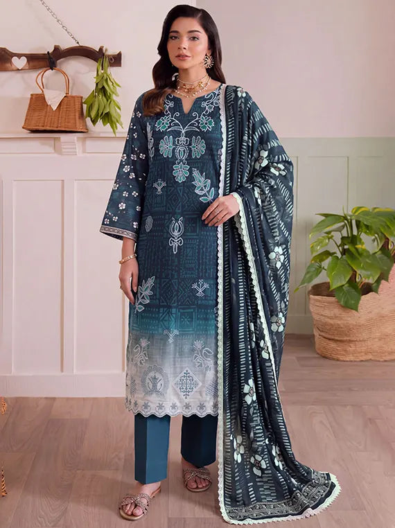 Digital Emrbroidered Doriya Viscous By Fantak Collection 2026 Vol-1010 (D-03)