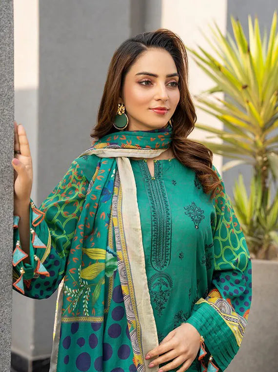 Digital Embroidered Printed Lawn Collection 2025 by Sitara Studio (EMB-02)