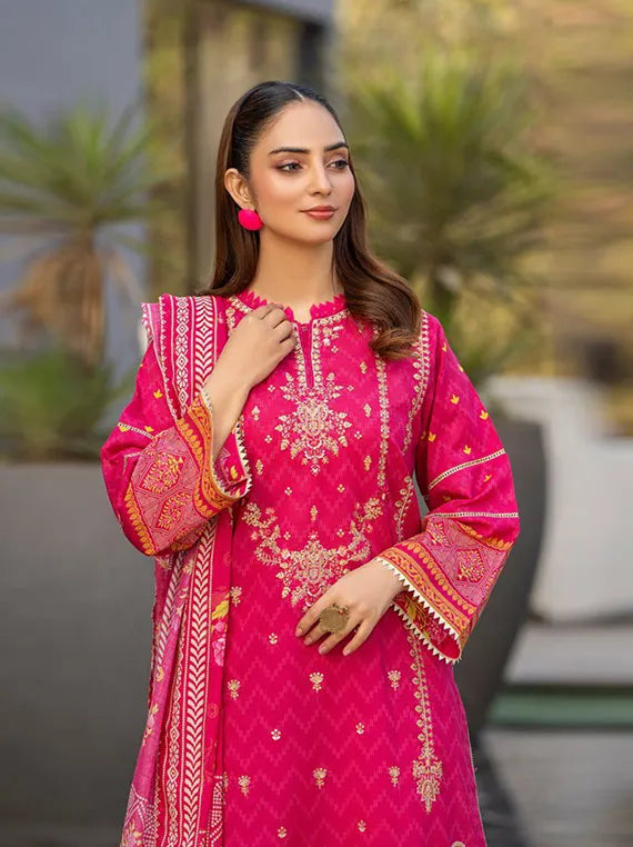 Digital Embroidered Printed Lawn Collection 2025 by Sitara Studio (EMB-03)