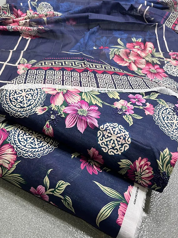 Digital Printed Chikenkari Lawn Edit 2025 Vol-PC52 (D-04)