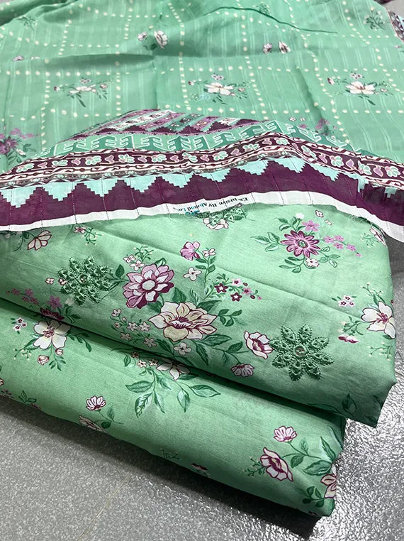 Digital Printed Chikenkari Lawn Edit 2025 Vol-PC52 (D-09)