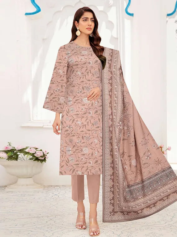 Digital Printed Dhanak Collection 2024 By Bin Rashid Vol-22 (D-01)