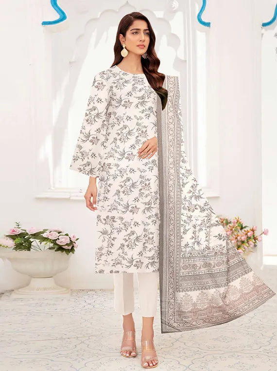 Digital Printed Dhanak Collection 2024 By Bin Rashid Vol-22 (D-03)
