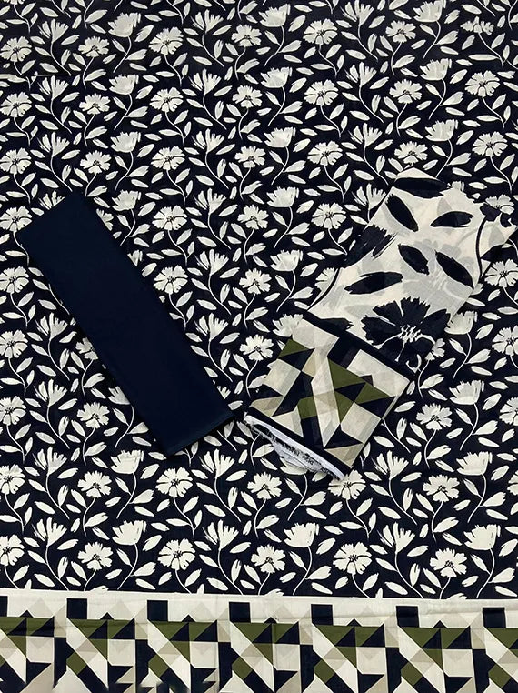 Digital Printed The Luxe Lawn Edit 2025 (D-04)