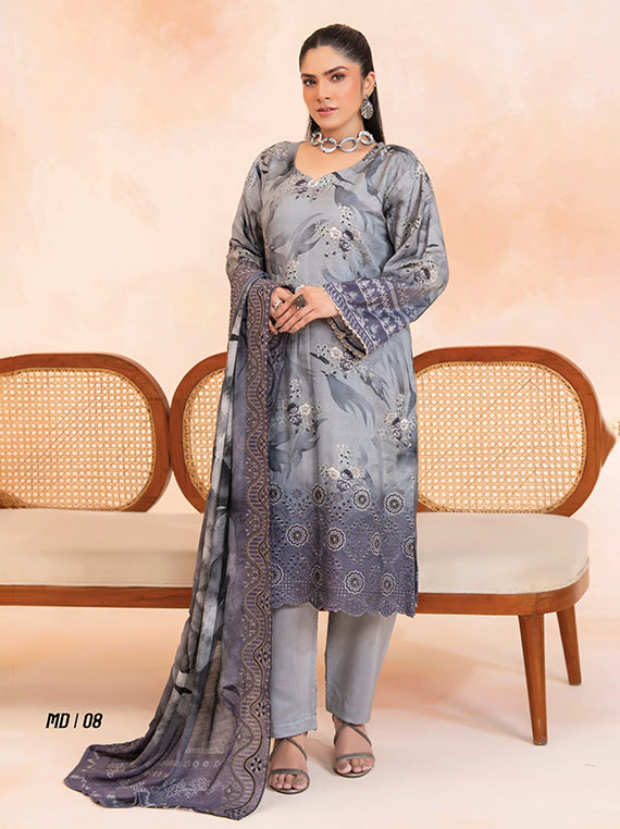 Digital Printed Viscose Collection 2025 Vol-123 By Modern (D-08)