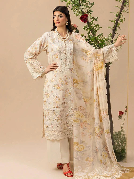 Dilkash by Pearl Arts Embroidered Lawn Collection 2026 Vol-74 (D-03)