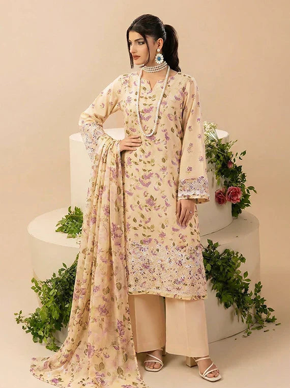 Dilkash by Pearl Arts Embroidered Lawn Collection 2026 Vol-74 (D-10)