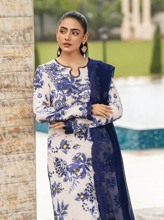 Diva Embroidered Karandi Collection 2024 By HumDum (D-04)