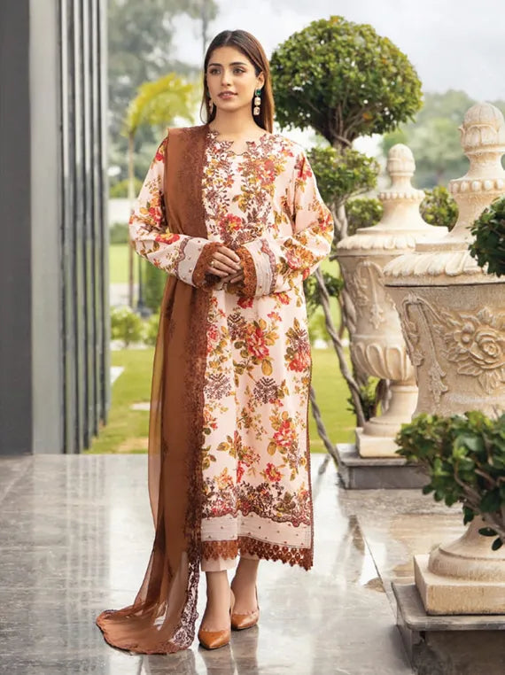 Diva Embroidered Karandi Collection 2024 By HumDum (D-06)