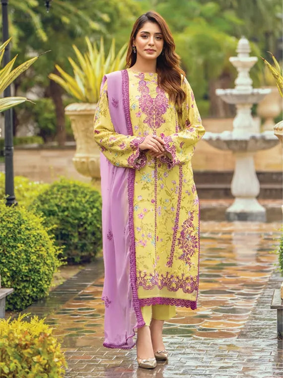 Diva Embroidered Karandi Collection 2024 By HumDum (D-09)