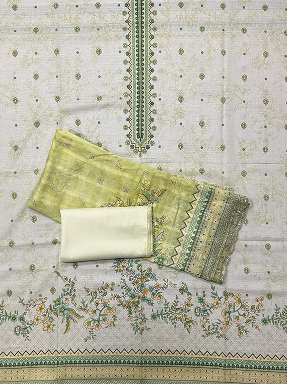 Dots and Flowers Printed Lawn Edit26 Vol-26DE07 (D-06)