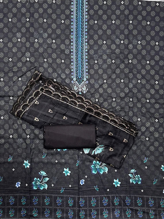 Dots and Flowers Printed Lawn Edit26 Vol-26DE07