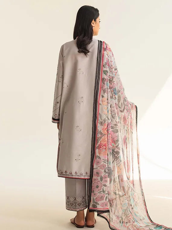 Drape Muse The UnStitched Lawn Collection 2025 (D-09B ZAIRA)