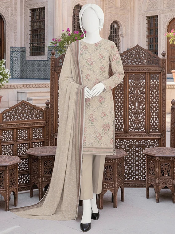 Dur E Fishan Embroidered Printed Lawn By ABC Collection 2026 Vol-01 (D-05)