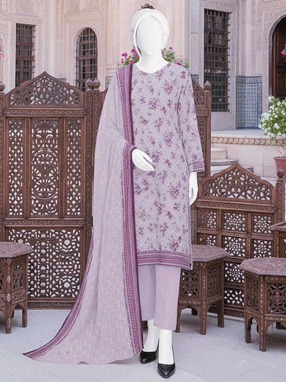 Dur E Fishan Embroidered Printed Lawn By ABC Collection 2026 Vol-01 (D-07)