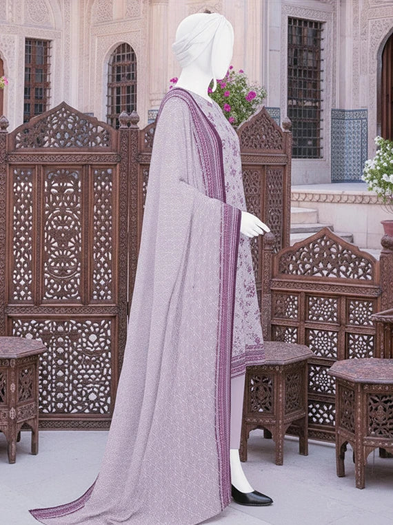 Dur E Fishan Embroidered Printed Lawn By ABC Collection 2026 Vol-01 (D-07)