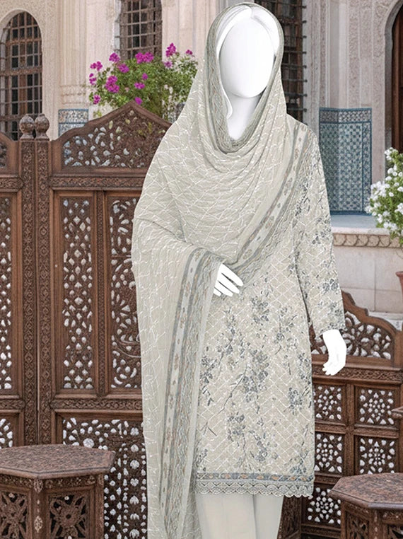 Dur E Fishan Embroidered Printed Lawn By ABC Collection 2026 Vol-01 (D-08)