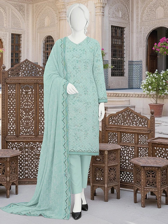 Dur E Fishan Embroidered Printed Lawn By ABC Collection 2026 Vol-01 (D-09)