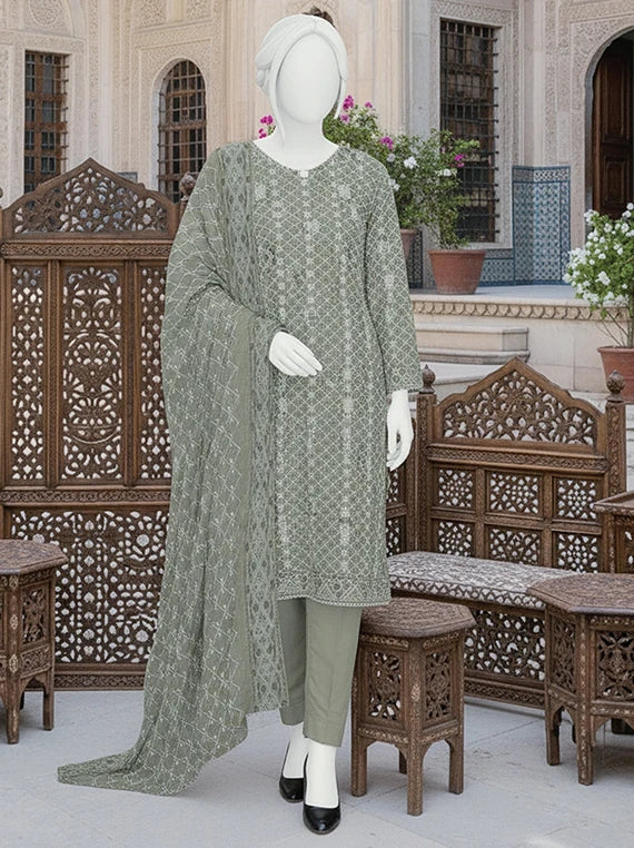 Dur E Fishan Embroidered Printed Lawn By ABC Collection 2026 Vol-01 (D-10)