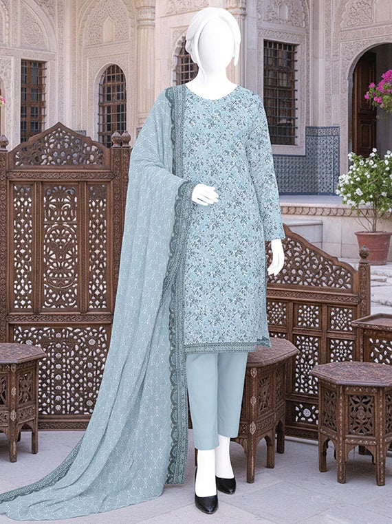 Dur E Fishan Embroidered Printed Lawn By ABC Collection 2026 Vol-01 (D-11)