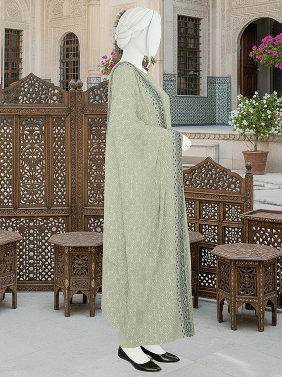 Dur E Fishan Embroidered Printed Lawn By ABC Collection 2026 Vol-01 (D-12)