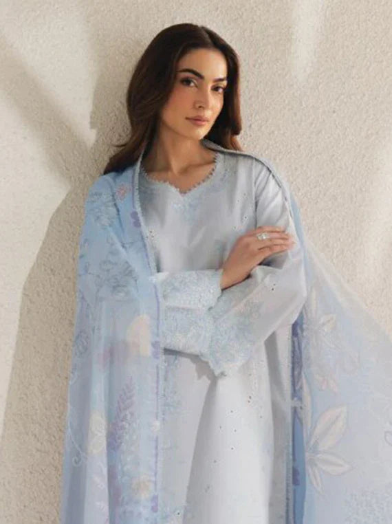 ECLAT by Seran Lux Embroidered Lawn Collection 2026 (ELOIRE D-02)