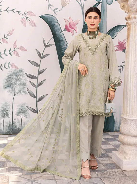 ELEGANZA Dastak by Pearl Arts Embroidered Karandi Collection 2025 Vol-10 (EG-876)