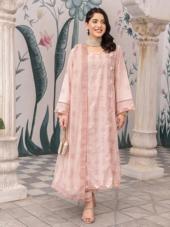 ELEGANZA Dastak by Pearl Arts Embroidered Karandi Collection 2025 Vol-10