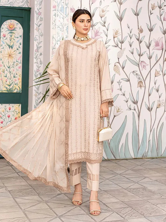 ELEGANZA Dastak by Pearl Arts Embroidered Karandi Collection 2025 Vol-10 (EG-881)