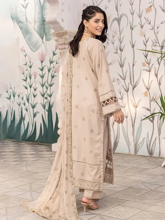 ELEGANZA Dastak by Pearl Arts Embroidered Karandi Collection 2025 Vol-10 (EG-883)