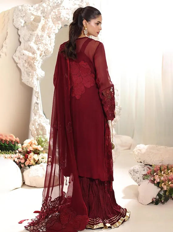 ELOR by Alzohaib Embroidered Chiffon Collection 2025 (D-01)