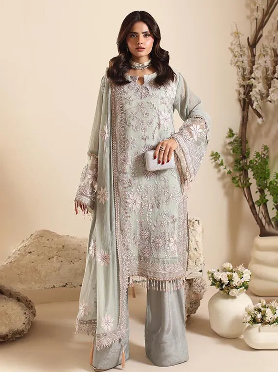 ELOR by Alzohaib Embroidered Chiffon Collection 2025 (D-02)
