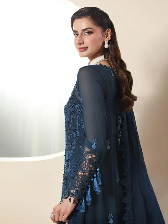 ELOR by Alzohaib Embroidered Chiffon Collection 2025 (D-05)