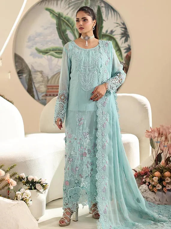 ELOR by Alzohaib Embroidered Chiffon Collection 2025 (D-06)