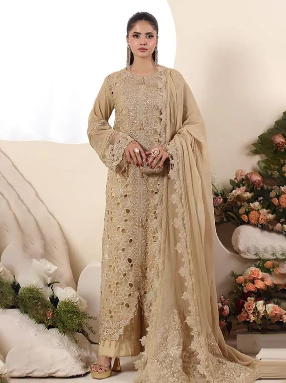 ELOR by Alzohaib Embroidered Chiffon Collection 2025 (D-07)