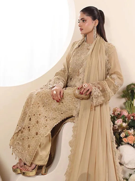 ELOR by Alzohaib Embroidered Chiffon Collection 2025 (D-07)