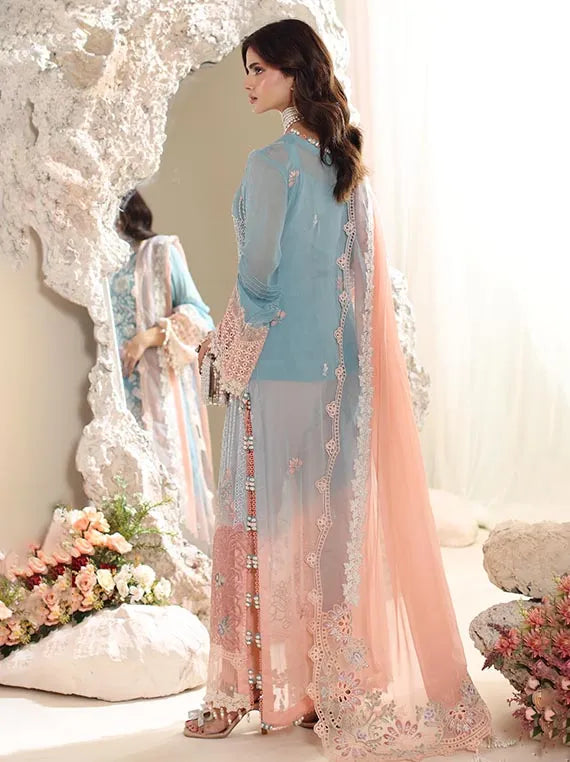 ELOR by Alzohaib Embroidered Chiffon Collection 2025 (D-08)
