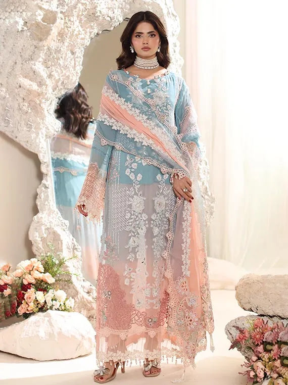 ELOR by Alzohaib Embroidered Chiffon Collection 2025 (D-08)