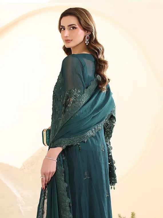 ELOR by Alzohaib Embroidered Chiffon Collection 2025 (D-09)