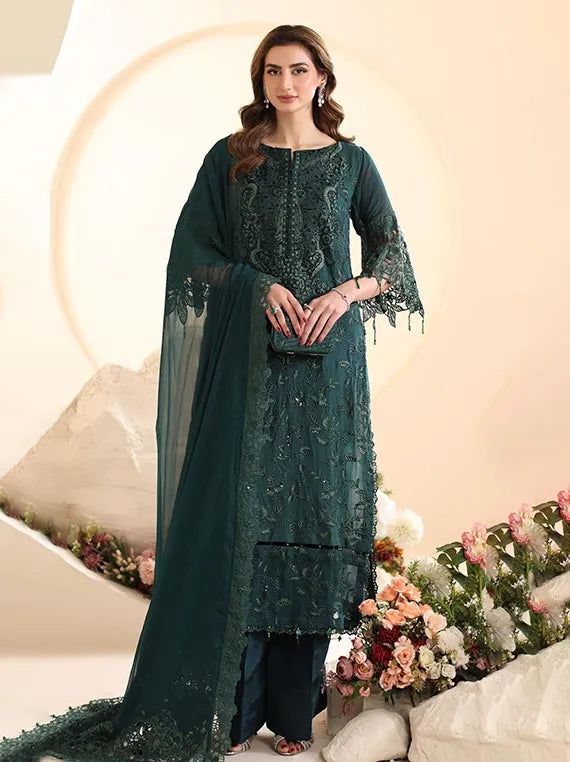 ELOR by Alzohaib Embroidered Chiffon Collection 2025 (D-09)