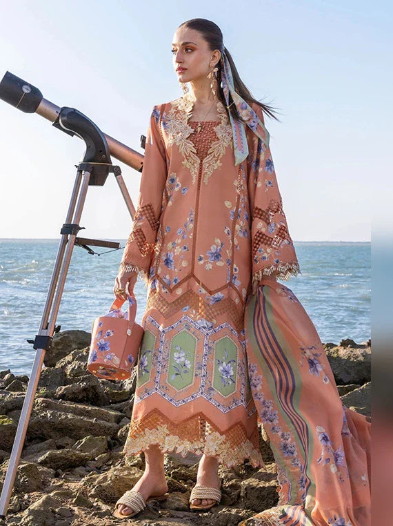EXCLUSIVE Luxury Collection 2026 (Lawn-Crimson-Flow-CF25-1A)