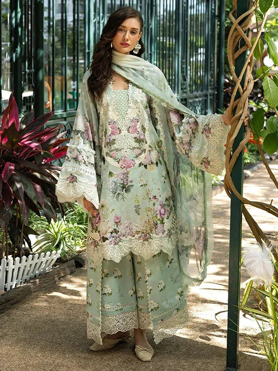 Elaf Signation Embroidered Lawn Collection 2026 (4B-MINT MEADOW)