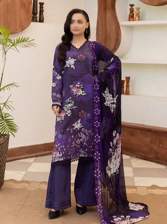 Elara by Fantak Embroidered Viscose Collection 2025 (D-01)