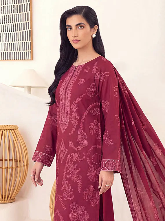 Elaya by Fantak Unstitched Peach Slub Collection'26 V-546 (D-01)