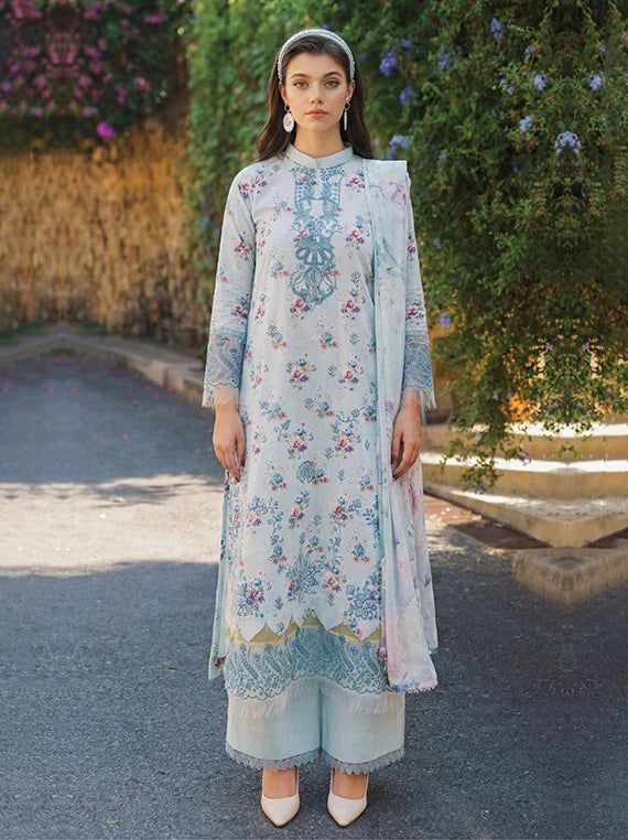 Elegance by Sanam Saeed Embroidered Lawn Collection 2026 (D-03)