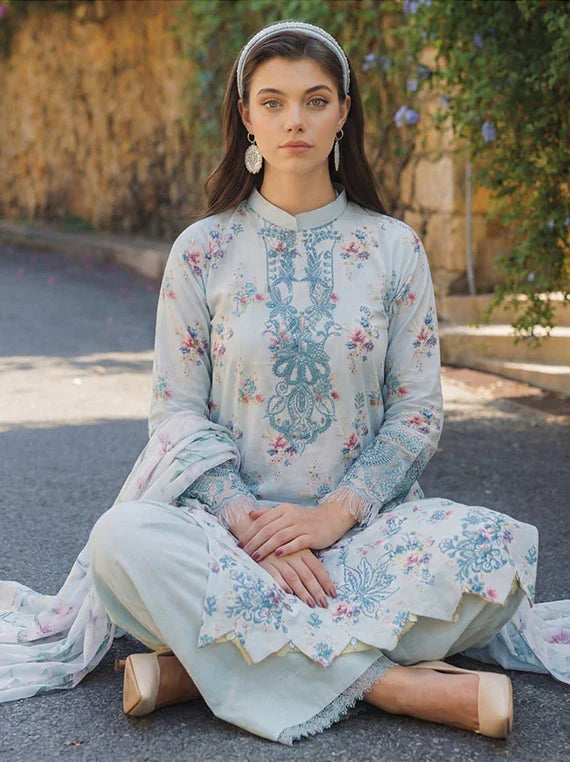 Elegance by Sanam Saeed Embroidered Lawn Collection 2026 (D-03)